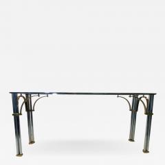 John Vesey MODERNIST1970S CHROME AND BRASS CONSOLE IN THE MANNER OF JOHN VESEY - 1765796