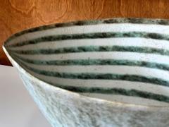 John Ward Large Ceramic Leaf Bowl with Banded Glaze by John Ward - 3133638