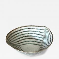 John Ward Large Ceramic Leaf Bowl with Banded Glaze by John Ward - 3135050