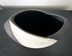 John Ward Large Ceramic Vase with Black and White Glaze by John Ward - 4471721