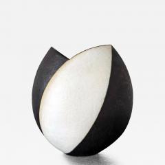 John Ward Large Ceramic Vase with Black and White Glaze by John Ward - 4475741