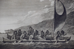 John Webber Canoe of the Sandwich Islands Hawaii Engraving of Captain Cooks 3rd Voyage - 2696206