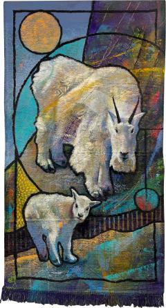 John Webster Mother and Kid Moment Tapestry - 3592474