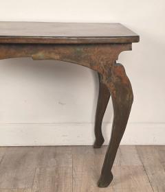 John Wheatman Custom Copper Top Table with Antique Legs - 4774746