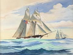 John Whittock Topsail Schooner under Full Sail  - 4796409
