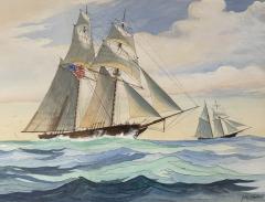 John Whittock Topsail Schooner under Full Sail  - 4796412