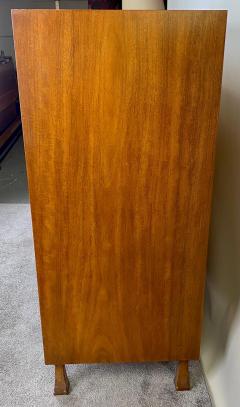 John Widdicomb Mid Century Modern Walnut Tall Dresser with Tambour Doors - 3421955