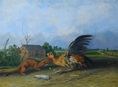 John Woodhouse Audubon JOHN WOODHOUSE AUDUBON 1812 1862 TAWNY WEASEL PUTORIUS FUSCUS - 2739166