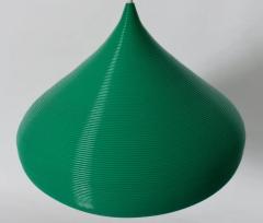 John and Sylvia Reid John Sylvia Reid Rotaflex Green Onion Hanging Pendant 1950s - 3050732