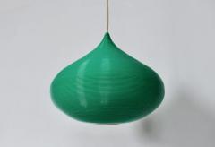 John and Sylvia Reid John Sylvia Reid Rotaflex Green Onion Hanging Pendant 1950s - 3050748