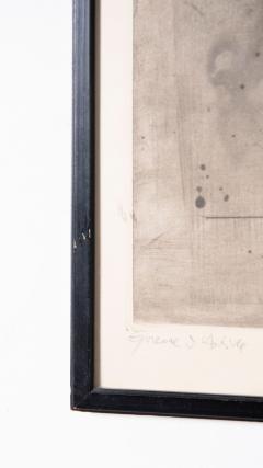 Johnny Friedlaender Etching La Coiffure Nude Woman Hairdressing in Shower 1955 - 4478352