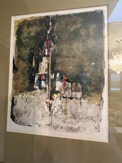 Johnny Friedlaender MID CENTURY ABSTRACT LITHOGRAPH BY JOHNNY FRIEDLAENDER - 2942877