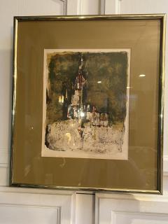 Johnny Friedlaender MID CENTURY ABSTRACT LITHOGRAPH BY JOHNNY FRIEDLAENDER - 2942879