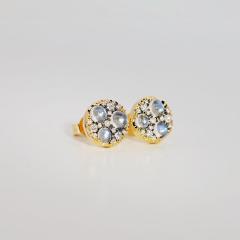 Joke Quick Glowing Moonstone White Diamond Starstruck Stud Earrings Joke Quick 2026 - 4711291