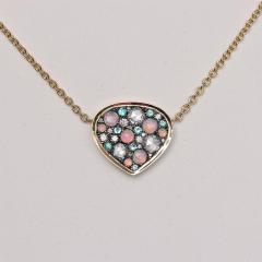 Joke Quick Paraiba Tourmaline Australian Opal White Diamond Necklace Joke Quick 2026 - 4711306