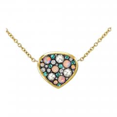 Joke Quick Paraiba Tourmaline Australian Opal White Diamond Necklace Joke Quick 2026 - 4714277