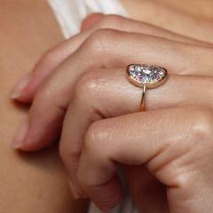 Joke Quick White Yellow Pink Diamond Blue Sapphire Pink Spinel Starstruck Ring Joke Quick - 4703094