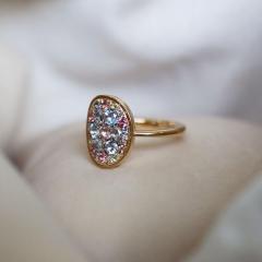 Joke Quick White Yellow Pink Diamond Blue Sapphire Pink Spinel Starstruck Ring Joke Quick - 4703101