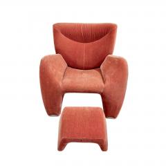 Jon Armgardt Enchanton Lounge Chair Ottoman Stool by Leolux Germany 1970 - 3475420