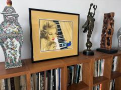 Jon Whitcomb Surreal Illustration Glamorous Blond at the Piano - 4430796