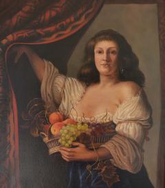 Jonathan Adams Woman with Basket and Fruit Couwenburgh  - 522447