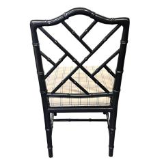 Jonathan Adler Hollywood Regency Jonathan Adler Faux Bamboo Chippendale Dining Chair - 4271756