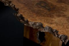 Jonathan Field Cross Grain Burr Elm Table with Inverted Live Edge Legs 2019 - 1975911
