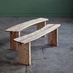 Jonathan Field Ebony Grained Ash Dining Benches - 2988444