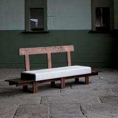 Jonathan Field Low Bench of Solid English and American Walnut - 2988432