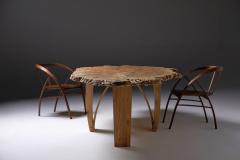 Jonathan Field Oval Dining Table English Burr Oak on Chapel Legs - 2421130