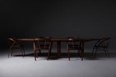 Jonathan Field Pebble Edge English Walnut Dining Table with Chapel Legs - 2299056