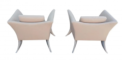 Jordan Mozer Pair Post Modern Vintage Sculptural Lounge Chairs Style of Jordan Mozer - 2567874