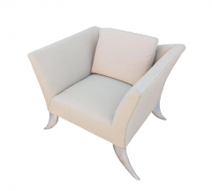 Jordan Mozer Pair Post Modern Vintage Sculptural Lounge Chairs Style of Jordan Mozer - 2567876