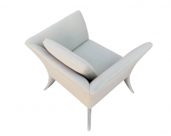 Jordan Mozer Pair Post Modern Vintage Sculptural Lounge Chairs Style of Jordan Mozer - 2567877