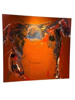 Jorg Madlener Equus Red Dark Blue Creamy White and Black horse and landscape 2000 - 4090461
