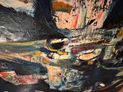 Jorg Madlener Landscape of a Face Bold colorful large painting 1986 - 4090470