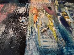 Jorg Madlener Landscape of a Face Bold colorful large painting 1986 - 4090483