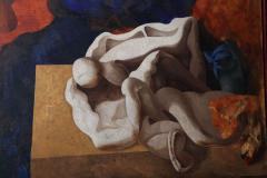 Jorge Castillo Spanish Mid Century Oil on Canvas Abstract Painting Untitled  - 4514696