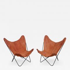 Jorge Ferrari Hardoy Rare Matched Pair of Ferrari Hardoy Butterfly Chairs for Knoll - 533310