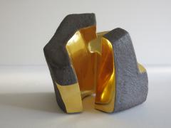 Jorge Y zpik UNTITLED CERAMIC AND GOLD sculpture 1 2 3 set  - 1400910