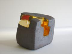 Jorge Y zpik UNTITLED CERAMIC AND GOLD sculpture 1 2 3 set  - 1400911