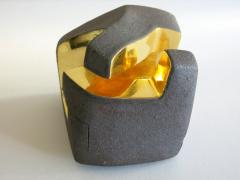 Jorge Y zpik UNTITLED CERAMIC AND GOLD sculpture 1 2 3 set  - 1400914