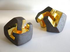 Jorge Y zpik UNTITLED CERAMIC AND GOLD sculpture 2 - 1400882