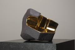 Jorge Y zpik Untitled Sin Titulo sculpture solid clay gold plated - 1979494