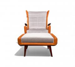 Jorge Zalszupin Bergere Armchair with Ottoman Jorge Zalszupin 1950s Lot 737A - 4390328