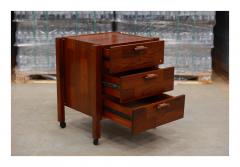 Jorge Zalszupin Brazilian Modern Cabinet with Three Drawers in Rosewood Jorge Zalszupin 1960s - 3559611