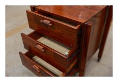 Jorge Zalszupin Brazilian Modern Cabinet with Three Drawers in Rosewood Jorge Zalszupin 1960s - 3559629