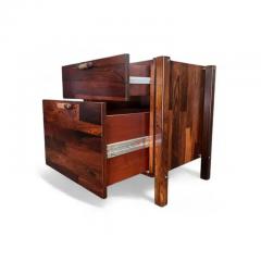 Jorge Zalszupin Brazilian Modern Filing Cabinet Drawers in Hardwood Jorge Zalszupin 1960 s - 3888598