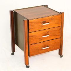 Jorge Zalszupin Brazilian Modern Filing Cabinet Drawers in Rosewood Jorge Zalszupin 1960s - 3193650