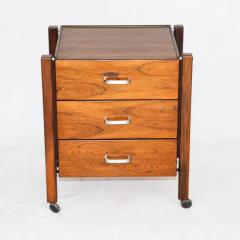 Jorge Zalszupin Brazilian Modern Filing Cabinet Drawers in Rosewood Jorge Zalszupin 1960s - 3193652